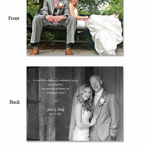 Horizontal Postcard Thank You Card