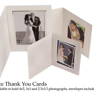 White Thank You Card