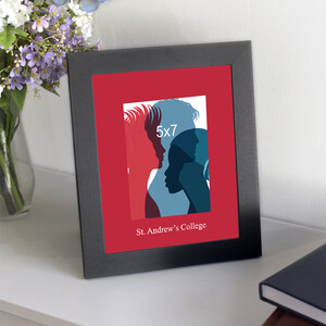 St Andrews embossed silver foil 5x7 to 8x10 RED Matte & Langford Frame 