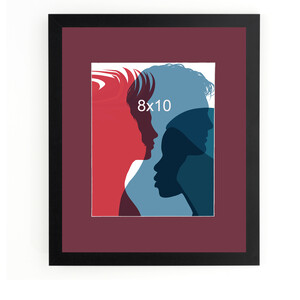 8x10 to 11x 14 Langford Frame with a BURGANDY Matt 