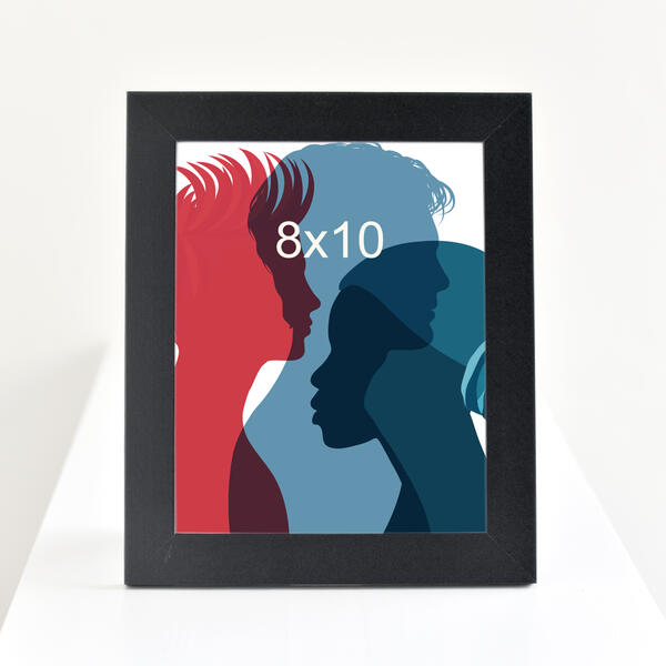 8x10  Langford Wood Frame Black